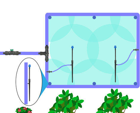 drip irrigation for raised bed